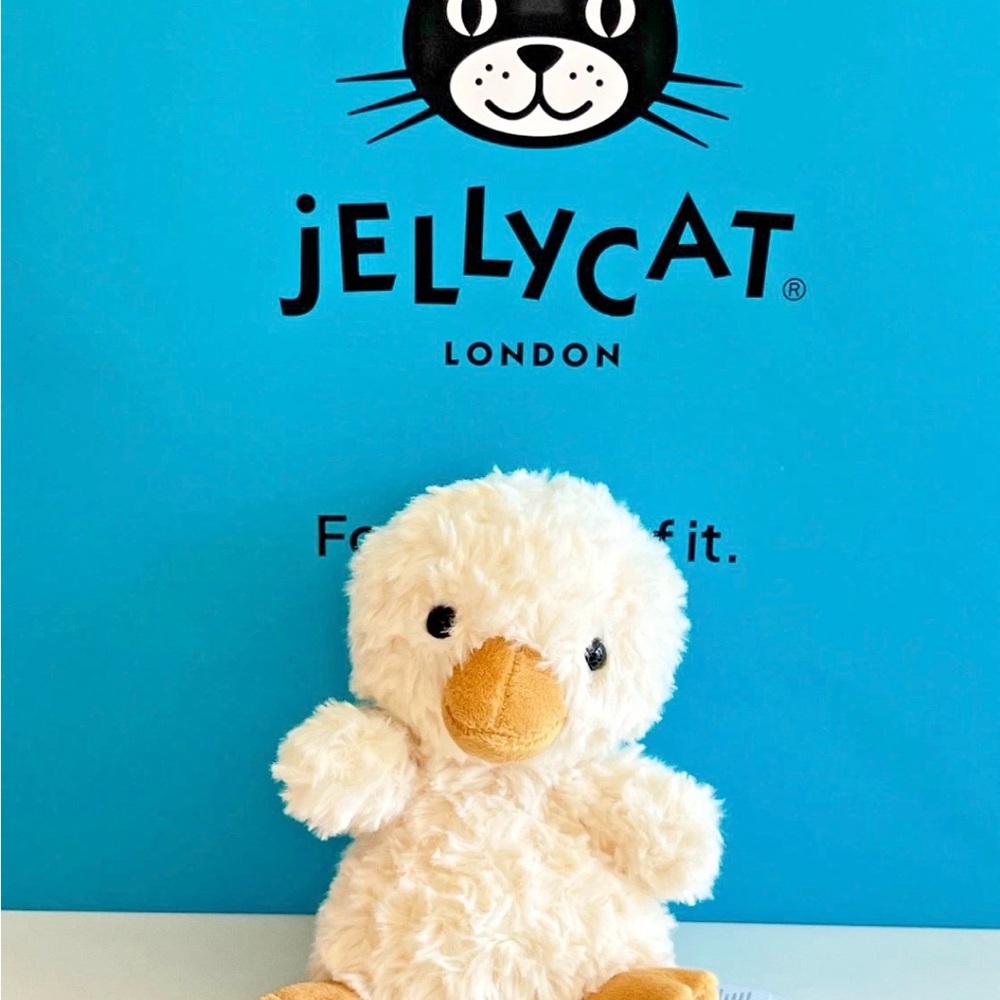 Jellycat Cream Duck with Orange Beak & Feet Plush